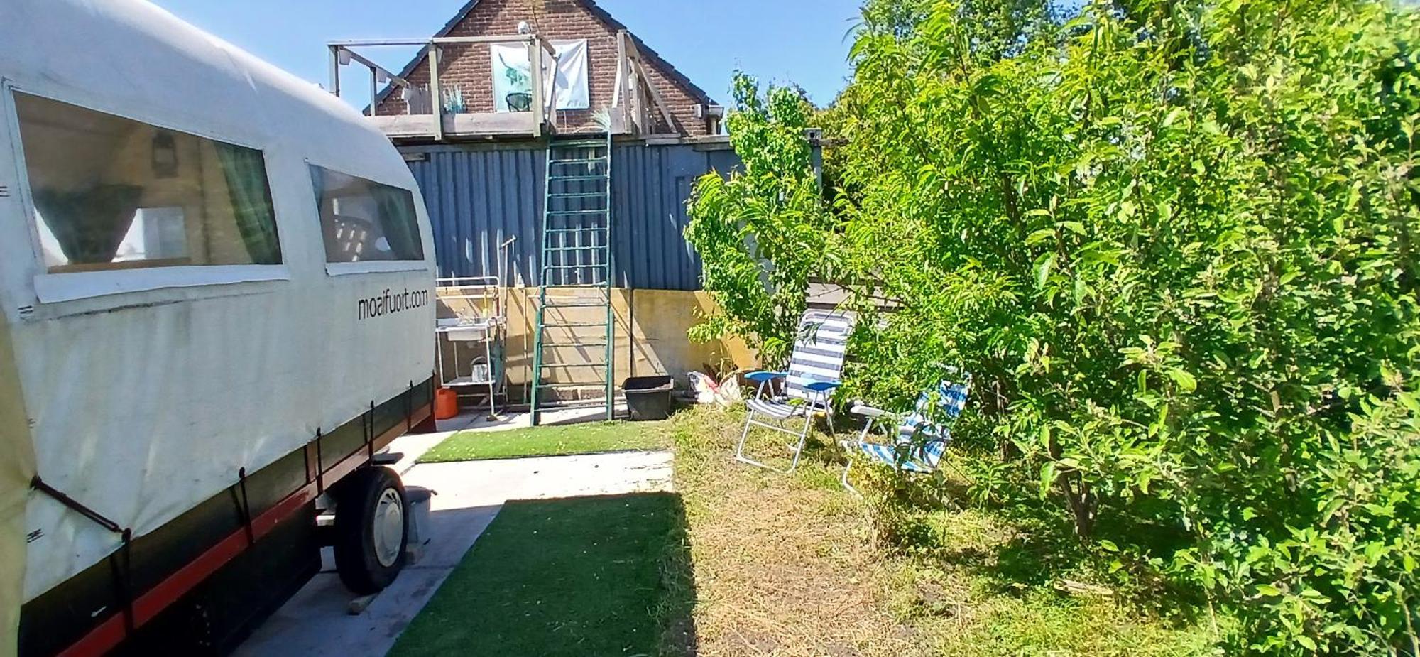 De Huifkar, Trekkershut Bij Sneek Hotel Hommerts Екстериор снимка