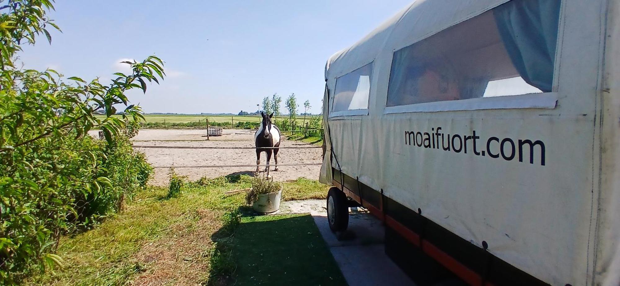 De Huifkar, Trekkershut Bij Sneek Hotel Hommerts Екстериор снимка